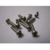 Head Inox Button Hex 0.50" 1,27mm Screw M2x8mm - 10pcs / set pulgada