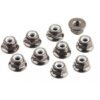 M2.5 Ti Grey FLANGED LOCKNUTS 10PCS