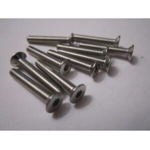 Head Inox Flat Hex Screw M3x25mm (set 10)
