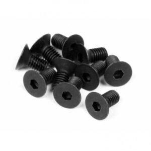 Head metal Flat Hex Screw M3x6-10pcs / set