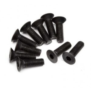 Head metal Flat Hex Screw M3x10-10pcs / set