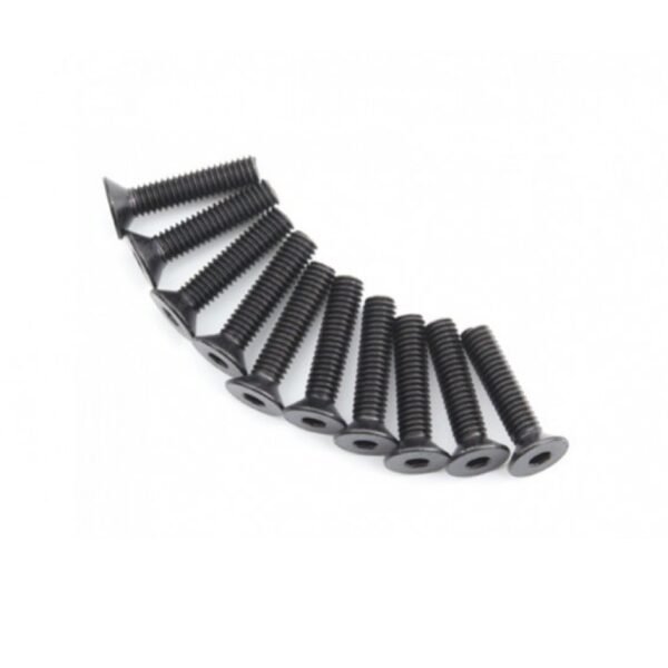 Head metal Flat Hex Screw M4x20-10pcs / set