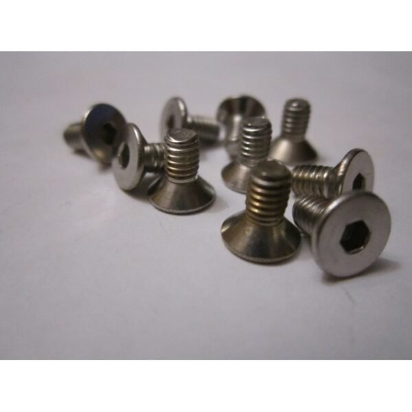 Head Inox Flat Hex Screw M4x8mm (set 10)