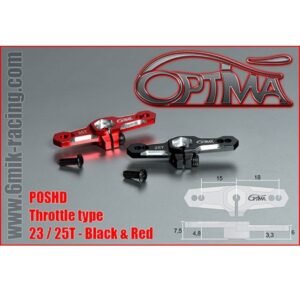 OPTIMA throttle servo horn - 25T Red
