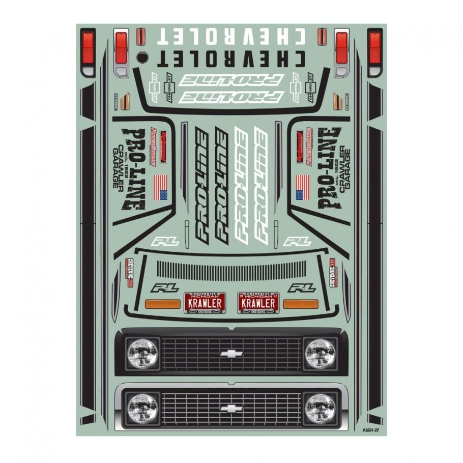 1/10 1972 Chevy K-10 Clear Body 12.3" Wheelbase Crawlers - Image 5