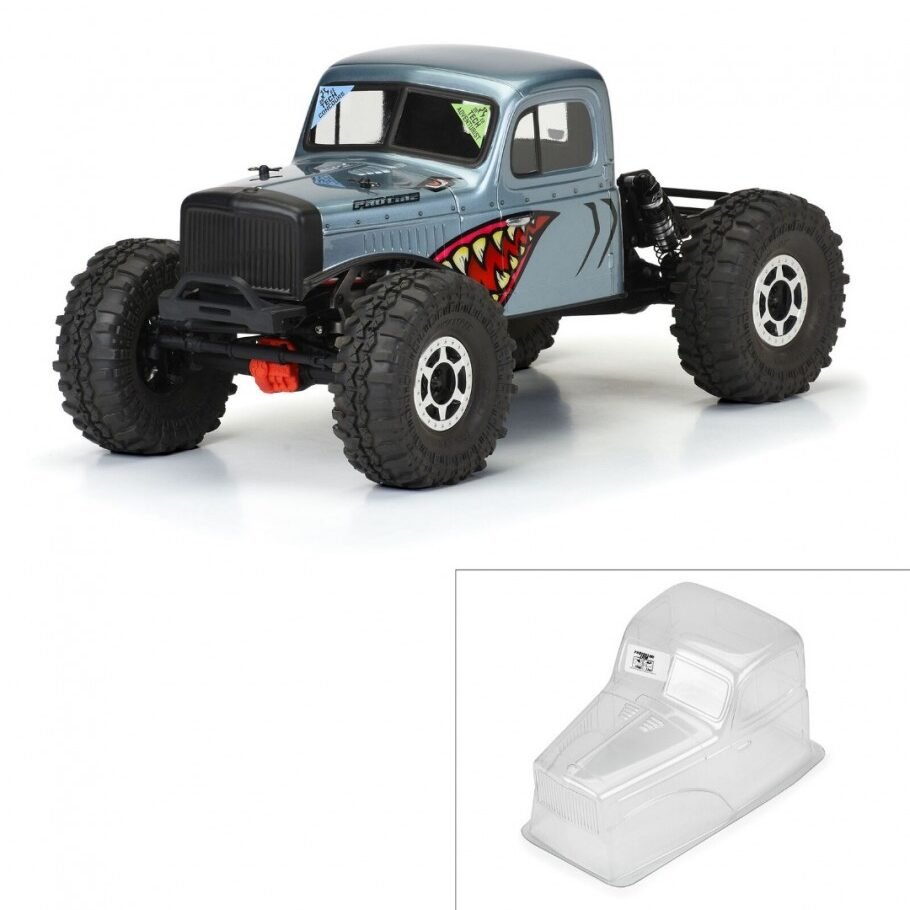 1/10 Comp Wagon Cab-Only Clear Body 12.3" (313mm) Wheelbase Crawlers - Image 8