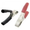 ALLIGATOR BATTERY CLAMPS LARGE, RED & BLACK (1SET)
