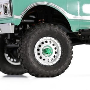 Alternative view of INJORA M2 Wheel Nuts Cap Locking Hubs CNC Aluminum Upgrade for 1/24 RC Crawler Green