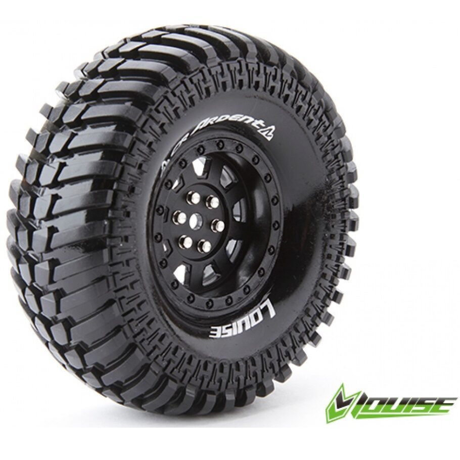 Louise RC - CR-ARDENT - Super Soft - Jantes preta - Hex 12mm - (2u.)