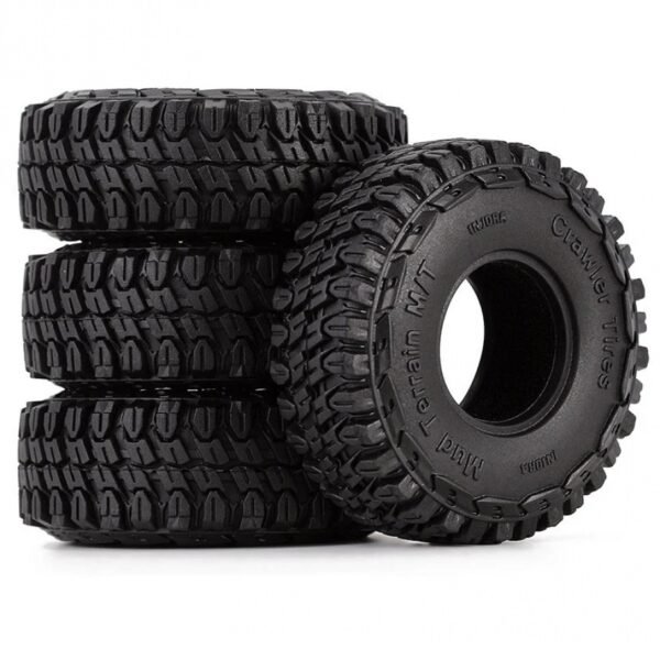 INJORA 1.0" 54*18mm S5 Mud Terrain Tires for 1/24 RC Crawlers (4) (T1002) - Image 2