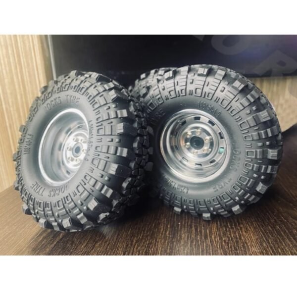 4PCS 1.9" Aluminum Alloy Beadlock Wheel Rims For 1/10 RC Crawler (Black) - Image 4