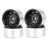 4PCS 1.9" Aluminum Alloy Beadlock Wheel Rims For 1/10 RC Crawler (Black)
