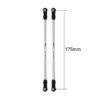 INJORA Stainless Steel Links with Rod Ends for 1/10 RC Crawler (Eye to eye 175mm)