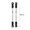 INJORA Stainless Steel Links with Rod Ends for 1/10 RC Crawler (Eye to eye 105mm)