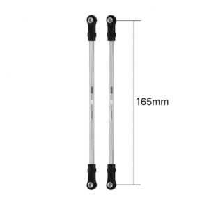 INJORA Stainless Steel Links with Rod Ends for 1/10 RC Crawler (Eye to eye 165mm)