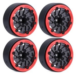 -3.5mm Offset 1.9 inch Carbon Fiber Beadlock Wheel (Red C)