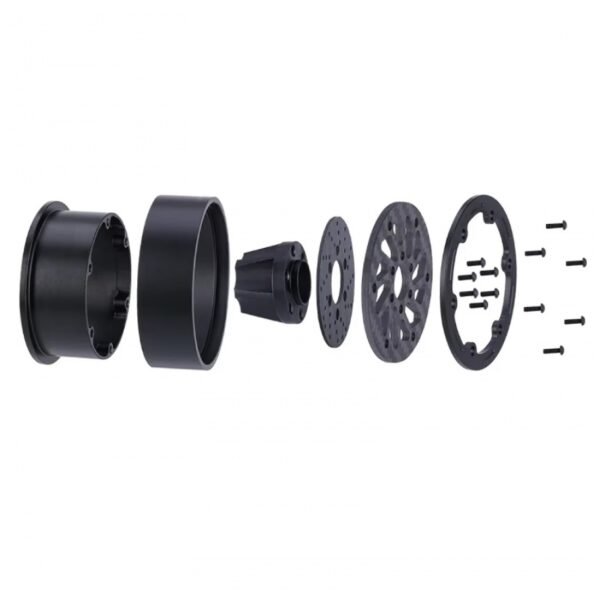 -3.5mm Offset 1.9 inch Carbon Fiber Beadlock Wheel (Red C) - Image 4