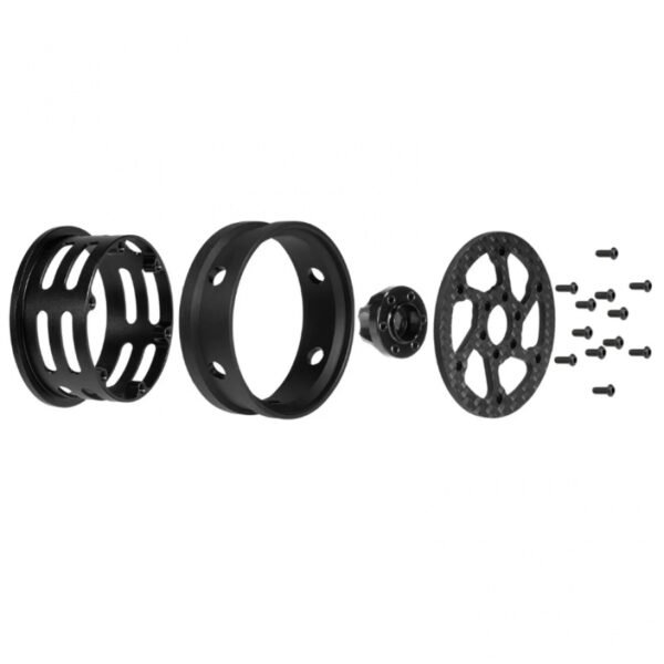 4Pcs ZZ0062 1.9 Inch Carbon Fiber Wheels Rim for 1/10 - Image 3