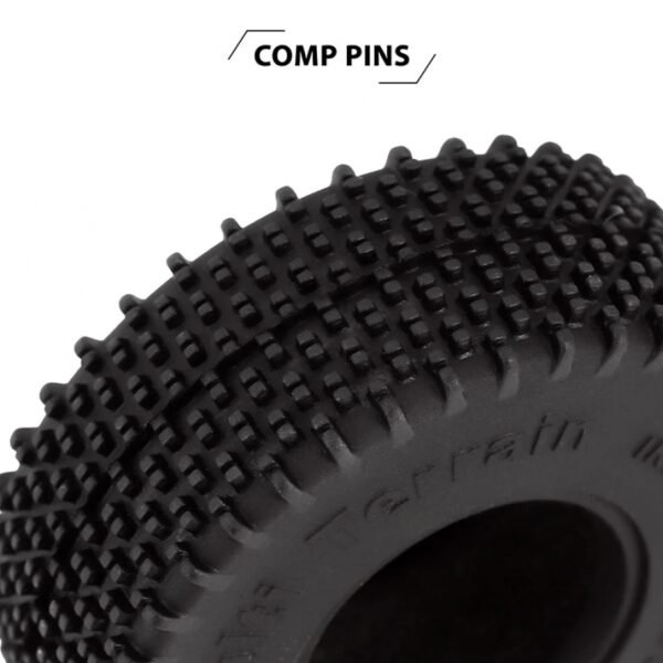 INJORA 1.0" 55*20mm S5 Mini Comp Pin Tires Multi Terrains for 1/24 Axial SCX24 (4) (T1013) - Image 8