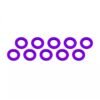ALUMINUM SHIM (3x6x0.5mm) PURPLE (10pcs)