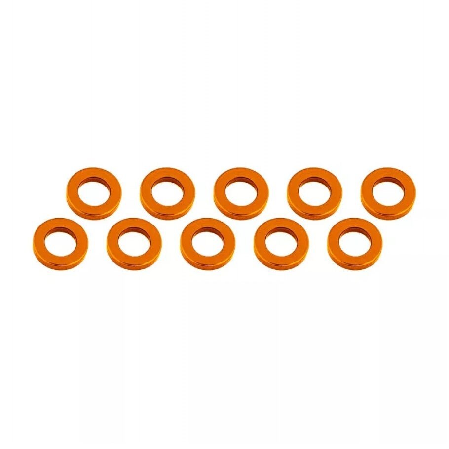ALUMINUM SHIM (3x6x1mm) ORANGE (10pcs)