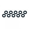ALUMINUM SHIM (3x6x1mm) BLACK (10pcs)
