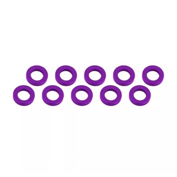 ALUMINUM SHIM (3x6x1mm) PURPLE (10pcs)