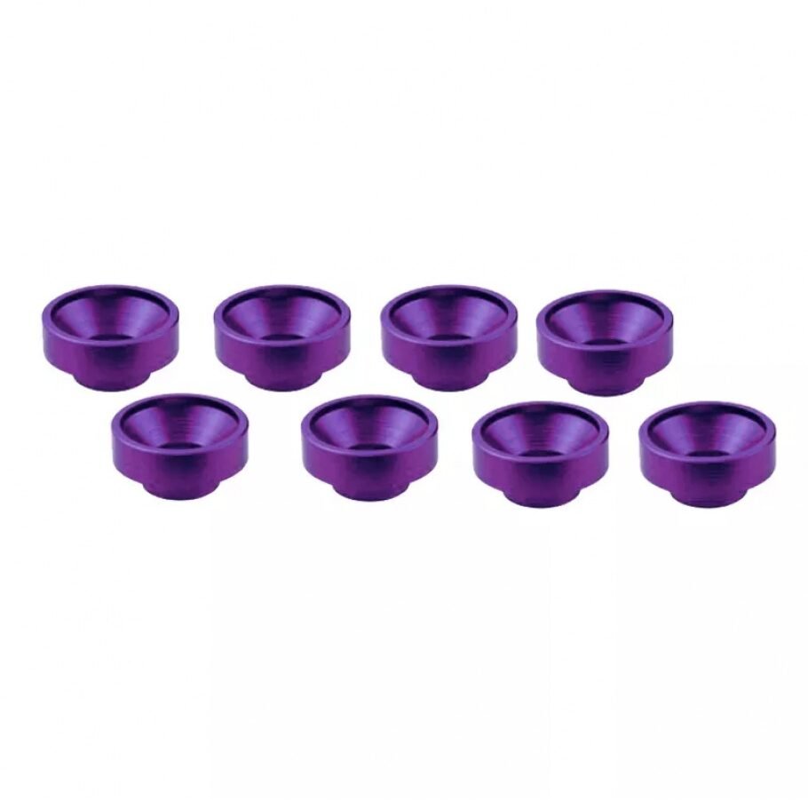 M3 ALUMINUM SERVO WASHER PURPLE (8 pcs)