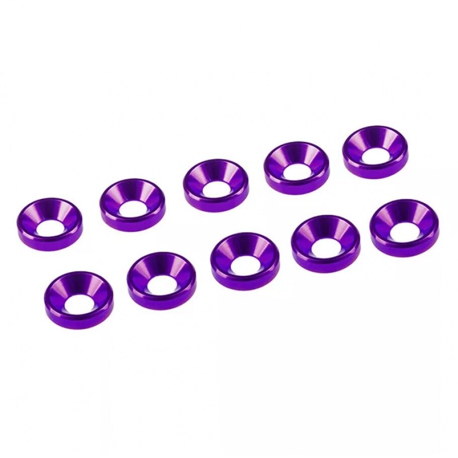 4 mm. ALU WASHER PURPLE (10 pcs)