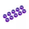 4 mm. ALU. NYLON NUT PURPLE (10 pcs)