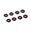 3MM ALUMINIUM CAP HEAD WASHER BLACK (8 pcs)
