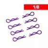 BODY CLIPS 1/8 L&R PURPLE (8 pcs.)