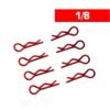 BODY CLIPS 1/8 L&R RED (8 pcs.)