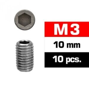 M3X10MM SET SCREWS (10 PCS)