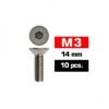 M3x14mm FLAT HEAD SCREWS (10 pcs)
