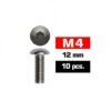 M4x12mm BUTTON HEAD SCREWS (10 pcs)