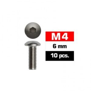 M4x6mm BUTTON HEAD SCREWS (10 pcs)