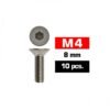 M4x8mm FLAT HEAD SCREWS (10 pcs)