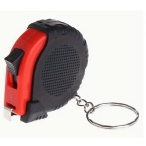 Chaveiro de Fita Métrica Retrátil Compacto, 1m/3ft com Travamento