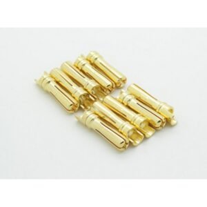 CONNECTOR 4.0MM GOLD PLATED MALE - 4 PCS