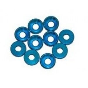 3 mm ALU.WASHER BLUE (10pcs.)