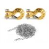 METAL HOOK & STEEL CHIAN SET Gold (silver) Type B