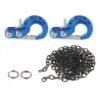 METAL HOOK & STEEL CHIAN SET Blue (Black) Type A