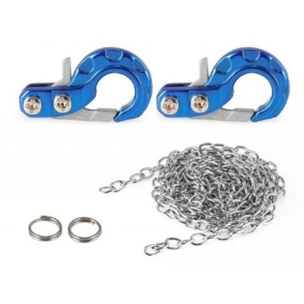 METAL HOOK & STEEL CHIAN SET Blue (Silver) Type A