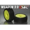 WEAPON 2.0 15/25 tyres on Yellow / Ultra (Pair Glued)