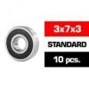 3X7X3MM  "HS" RUBBER SEALED BEARING SET (10PCS)
