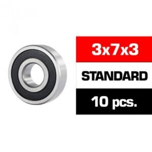 3X7X3MM  "HS" RUBBER SEALED BEARING SET (10PCS)