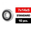 7X14X5MM "HS" RUBBER SEALED BEARING SET (10PCS)