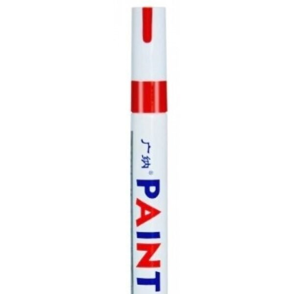 Red waterproof car tire paint pen