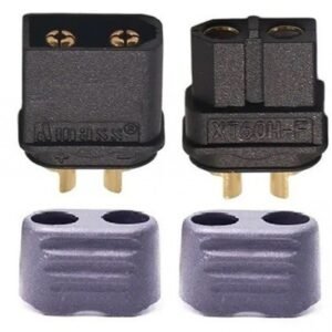 XT-60H Black CONNECTOR (MALE/FEMALE) with protection cover